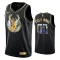 Maglia Milwaukee Bucks Diamond Edition Personalizzata Swingman Nero - Uomo