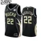 Maglia Milwaukee Bucks Khris Middleton 22 Jordan Statement Edition Swingman Nero - Bambino