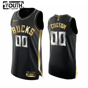 Maglia Milwaukee Bucks Limited Personalizzata Golden Edition Swingman Nero - Bambino Maglia Milwaukee Bucks Limited Personalizzata Golden Edition Swingman Nero - Bambino