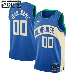 Maglia Milwaukee Bucks Personalizzata City Edition 2023-24 Swingman - Bambino