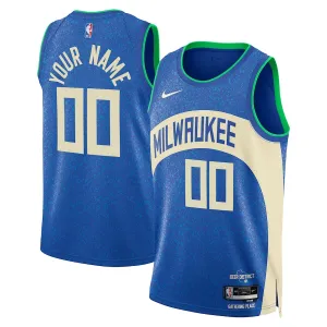 Maglia Milwaukee Bucks Personalizzata City Edition 2023-24 Swingman - Uomo