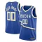 Maglia Milwaukee Bucks Personalizzata City Edition 2024-25 Swingman Blu - Uomo