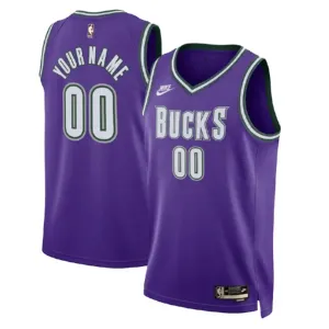 Maglia Milwaukee Bucks Personalizzata Classic Edition 2022-23 Swingman Viola - Uomo