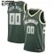 Maglia Milwaukee Bucks Personalizzata Icon Edition Swingman Verde - Bambino