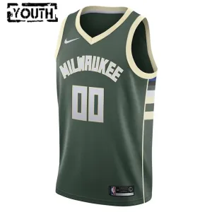 Maglia Milwaukee Bucks Personalizzata Icon Edition Swingman Verde - Bambino