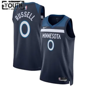 Maglia Minnesota Timberwolves D Angelo Russell Icon Edition Swingman Navy - Bambino