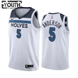 Maglia Minnesota Timberwolves Kyle Anderson 5 Association Edition Swingman Bianco - Bambino Maglia Minnesota Timberwolves Kyle Anderson 5 Association Edition Swingman Bianco - Bambino