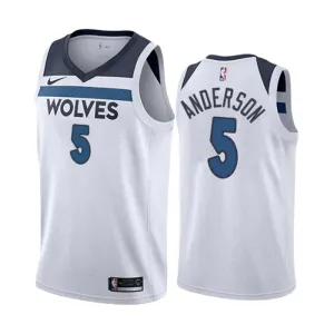 Maglia Minnesota Timberwolves Kyle Anderson 5 Association Edition Swingman Bianco - Uomo Maglia Minnesota Timberwolves Kyle Anderson 5 Association Edition Swingman Bianco - Uomo
