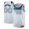 Maglia Minnesota Timberwolves Personalizzata City Edition 2024-25 Swingman Bianco - Uomo