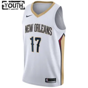 Maglia New Orleans Pelicans jonas valanciunas 17 Association Edition Swingman Bianco - Bambino