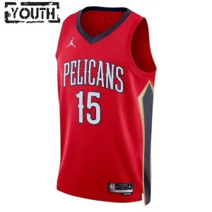Maglia New Orleans Pelicans Jordan Jose Alvarado 15 Statement Edition Swingman Rosso - Bambino