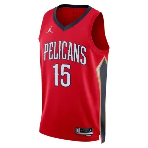 Maglia New Orleans Pelicans Jordan Jose Alvarado 15 Statement Edition Swingman Rosso - Uomo