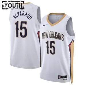 Maglia New Orleans Pelicans Jose Alvarado 15 Association Edition Swingman Bianco - Bambino