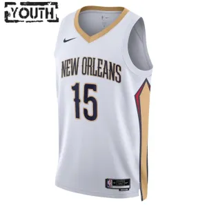 Maglia New Orleans Pelicans Jose Alvarado 15 Association Edition Swingman Bianco - Bambino