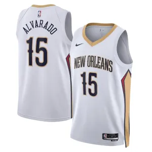 Maglia New Orleans Pelicans Jose Alvarado 15 Association Edition Swingman Bianco - Uomo