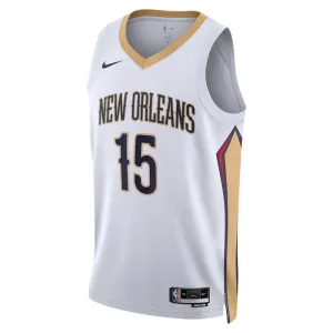 Maglia New Orleans Pelicans Jose Alvarado 15 Association Edition Swingman Bianco - Uomo