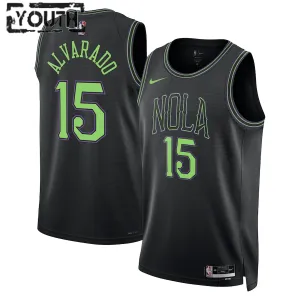 Maglia New Orleans Pelicans Jose Alvarado City Edition 2023-24 Swingman Blu - Bambino
