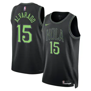 Maglia New Orleans Pelicans Jose Alvarado City Edition 2023-24 Swingman Blu - Uomo