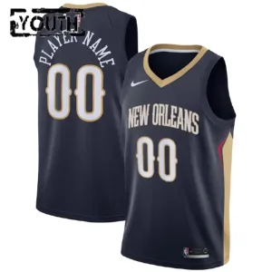 Maglia New Orleans Pelicans Personalizzata Icon Edition Swingman Navy - Bambino