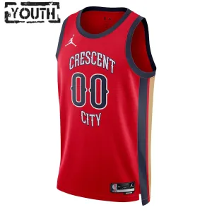 Maglia New Orleans Pelicans Personalizzata Statement Edition 2023-24 Swingman Rosso - Bambino