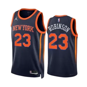 Maglia New York Knicks Mitchell Robinson 23 Jordan Statement Edition Swingman Navy - Uomo Maglia New York Knicks Mitchell Robinson 23 Jordan Statement Edition Swingman Navy - Uomo