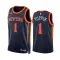 Maglia New York Knicks Obi Toppin 1 Jordan Statement Edition Swingman Navy - Uomo