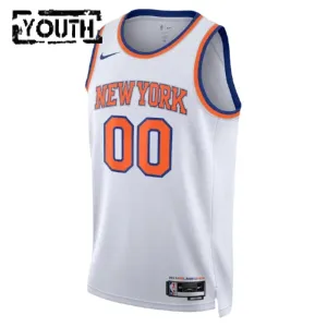 Maglia New York Knicks Personalizzata Association Edition Swingman Bianco - Bambino