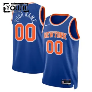 Maglia New York Knicks Personalizzata City Edition 2022-23 Swingman Blu - Bambino