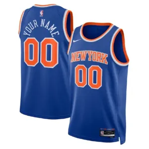 Maglia New York Knicks Personalizzata City Edition 2022-23 Swingman Blu - Uomo