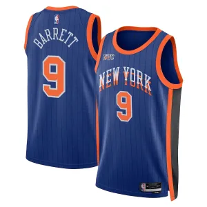 Maglia New York Knicks RJ Barrett City Edition 2023-24 Swingman Blu - Uomo
