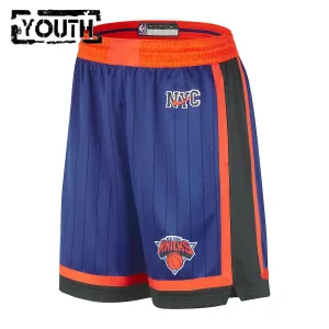 Pantaloncini New York Knicks City Edition 2023-24 Swingman Blu - Bambino
