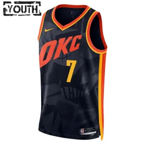 Maglia Oklahoma City Thunder Chet Holmgren City Edition 2023-24 Swingman Nero - Bambino