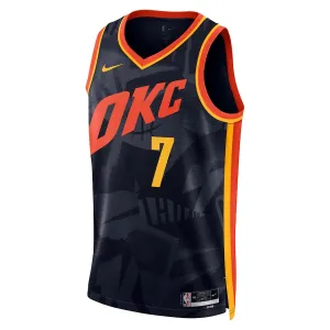 Maglia Oklahoma City Thunder Chet Holmgren City Edition 2023-24 Swingman Nero - Uomo