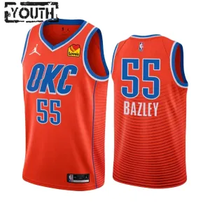 Maglia Oklahoma City Thunder Darius Bazley 55 Jordan Statement Edition 2022-23 Swingman Arancione - Bambino Maglia Oklahoma City Thunder Darius Bazley 55 Jordan Statement Edition 2022-23 Swingman Arancione - Bambino