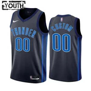 Maglia Oklahoma City Thunder Personalizzata City Edition 2022-23 Swingman Nero - Bambino Maglia Oklahoma City Thunder Personalizzata City Edition 2022-23 Swingman Nero - Bambino
