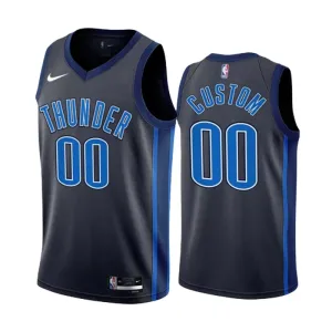 Maglia Oklahoma City Thunder Personalizzata City Edition 2022-23 Swingman Nero - Uomo Maglia Oklahoma City Thunder Personalizzata City Edition 2022-23 Swingman Nero - Uomo