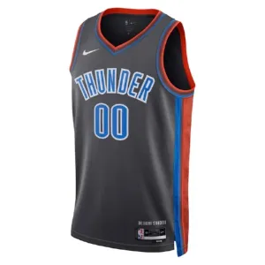 Maglia Oklahoma City Thunder Personalizzata City Edition 2022-23 Swingman Nero - Uomo