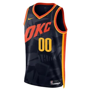 Maglia Oklahoma City Thunder Personalizzata City Edition 2023-24 Swingman Navy - Uomo