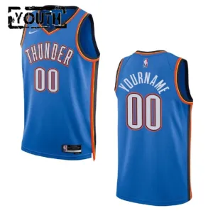 Maglia Oklahoma City Thunder Personalizzata Icon Edition 2022-23 Swingman Blu - Bambino