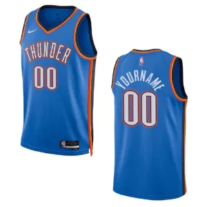 Maglia Oklahoma City Thunder Personalizzata Icon Edition 2022-23 Swingman Blu - Uomo