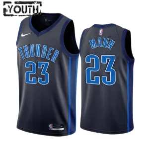 Maglia Oklahoma City Thunder Tre Mann 23 City Edition 2022-23 Swingman Nero - Bambino Maglia Oklahoma City Thunder Tre Mann 23 City Edition 2022-23 Swingman Nero - Bambino