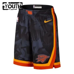 Pantaloncini Oklahoma City Thunder City Edition 2023-24 Swingman Navy - Bambino