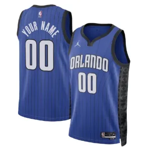 Maglia Orlando Magic Jordan Personalizzata Statement Edition Swingman Blu - Uomo