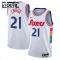 Maglia Philadelphia 76ers Joel Embiid City Edition 2024-25 Swingman Bianco - Bambino