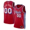 Maglia Philadelphia 76ers Jordan Personalizzata Statement Edition Swingman Rosso - Uomo