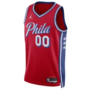 Maglia Philadelphia 76ers Jordan Personalizzata Statement Edition Swingman Rosso - Uomo