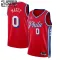 Maglia Philadelphia 76ers Jordan Tyrese Maxey 0 Statement Edition Swingman Rosso - Bambino