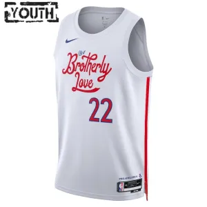 Maglia Philadelphia 76ers Matisse Thybulle 22 City Edition 2022-23 Swingman Bianco - Bambino