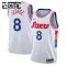 Maglia Philadelphia 76ers Paul George City Edition 2024-25 Swingman Bianco - Bambino