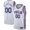 Maglia Philadelphia 76ers Personalizzata Association Edition Swingman Bianco - Uomo